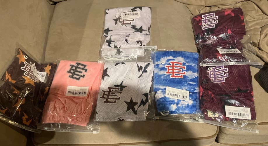 Medium/Large Adult Unisex Eric Emmanuel Mesh Gym/Workout shorts. Buy 1 get 1 half off!