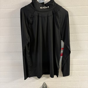 CCM XL Neck Guard Compression Long Sleeve Shirt New With Tags