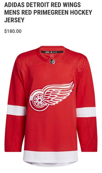 New Adidas Prime Green Detroit Red Wings Hockey Jersey