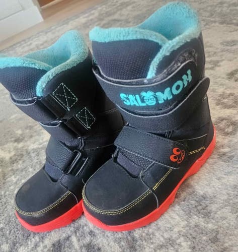 Kid's 13K (Little Kids) Salomon Snowboard Boots Soft Flex All Mountain (Used)