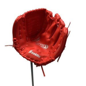 Used Franklin READY TO PLAY 9 INCH KIDS GLOVE BB/SB Glove RH Throw Red 9" 11347-S000260732