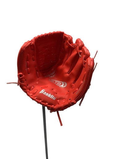 Used Franklin READY TO PLAY 9 INCH KIDS GLOVE BB/SB Glove RH Throw Red 9" 11347-S000260732
