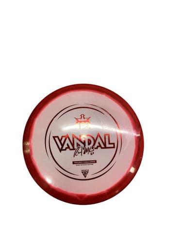 Used Dynamic Discs VANDAL TRILOGY CHALLENGE 2023 Disc Golf Driver Red 174g 11347-S000260690