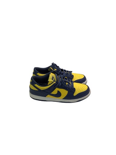 Used Nike MICHIGAN DUNKS LOW Running/X-Train Shoes M Navy Blue And Yellow Senior 10 11347-S000260662