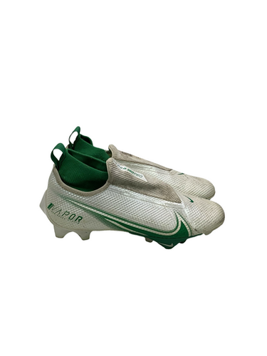 Used Nike Adult FB Cleats Green And Chrome Senior 7.5 11347-S000260635