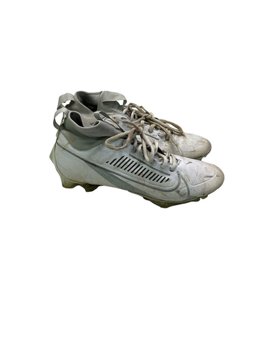 Used Nike Adult FB Cleats Grey And White Senior 9.5 11347-S000260634