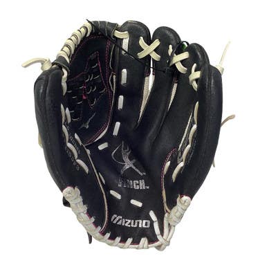 Used Mizuno FINCH RH Throw Fastpitch Gloves Black 11 1/2" 11347-S000260758