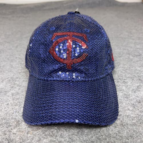 Minnesota Twins Womens Hat Blue Sequin Cap MLB Baseball Victorias Secret PINK