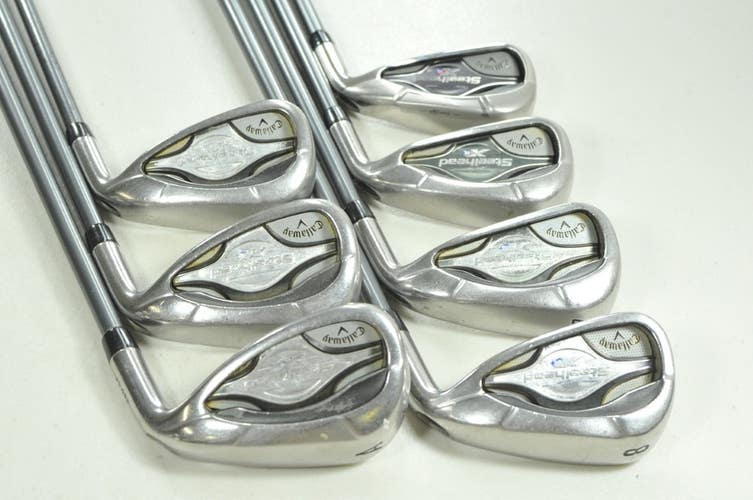 Callaway Steelhead XR 5-PW,AW Iron Set Senior Flex Right F15 55g Steel # 207444