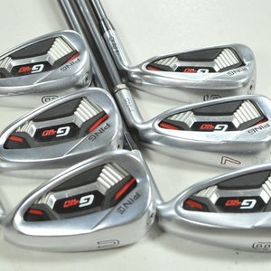 Ping G410 6-W,UW Iron Set Regular Flex Black Dot Right Alta CB Graphite # 207448