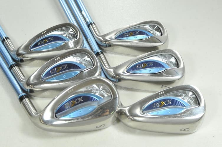 XXIO Thirteen 13 Ladies 6-PW,SW Iron Set Right 35g Ladies Flex Graphite # 207438