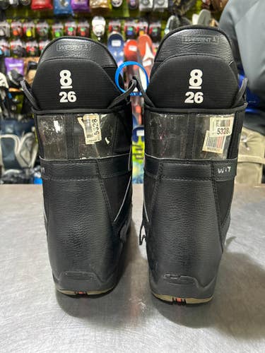 Used Burton IMPRINT 1 PROGRESSION BOA Mens Snowboard Boots Black Senior 8 11605-S000210964