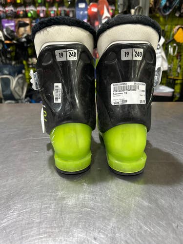 Used Salomon T2 Boys DH Ski Boot Green 190 MP - Y12 11605-S000210958