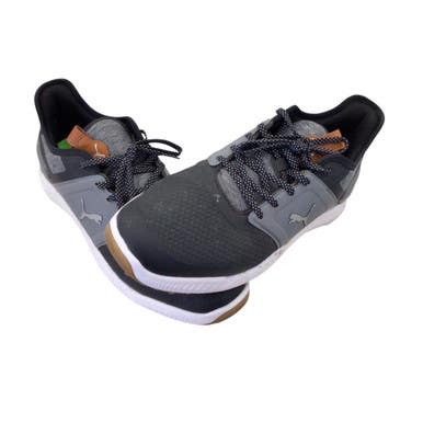 Used Puma Mens Golf Shoes Black And Grey Senior 12 11760-S000085186