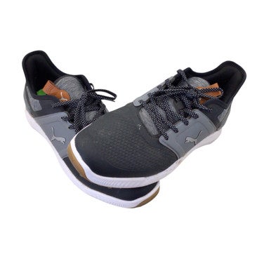 Used Puma Mens Golf Shoes Black And Grey Senior 12 11760-S000085186