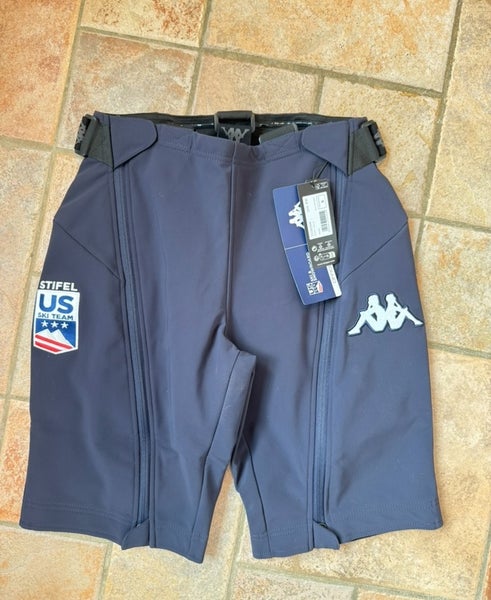 Black Women's Small US Ski Team Kappa Ski Training Shorts (New)