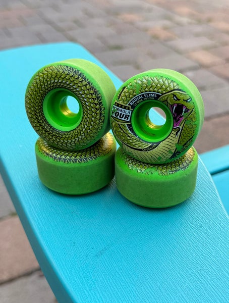 Spitfire F4 Radial Snake Death Skateboard Wheels (Set Of 4) Green 52mm 101 Duro