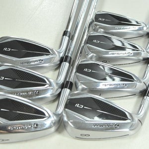 LEFT HANDED TaylorMade Qi 5-PW,AW Iron Set Stiff Flex KBS MAX MT Steel # 207484