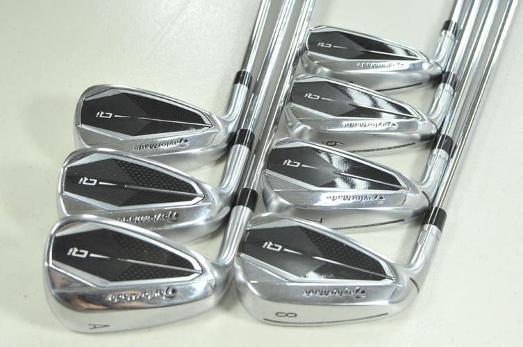 LEFT HANDED TaylorMade Qi 5-PW,AW Iron Set Stiff Flex KBS MAX MT Steel # 207484