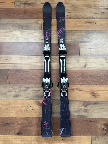 Unisex Fischer Aspire SLR Pro 145 cm All Mountain Skis With Bindings Max Din 10 (Used)