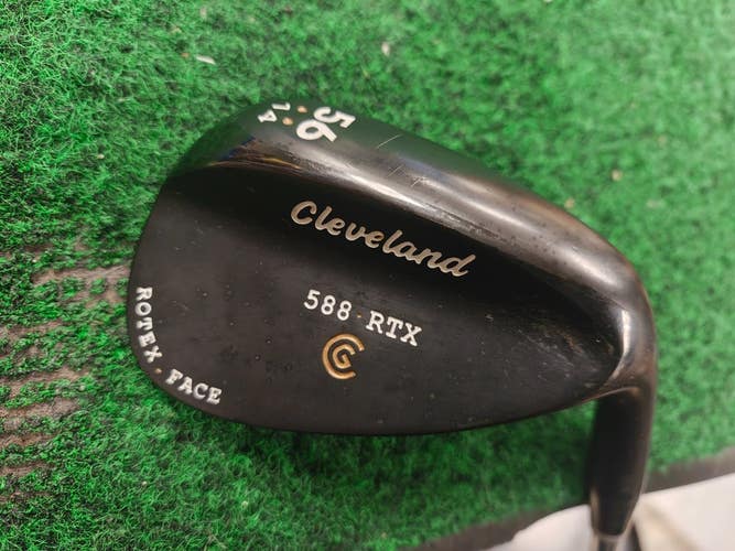 Cleveland RTX 588 Rotex Face Black 56 Degree Sand Wedge SW Steel Shaft 56.14