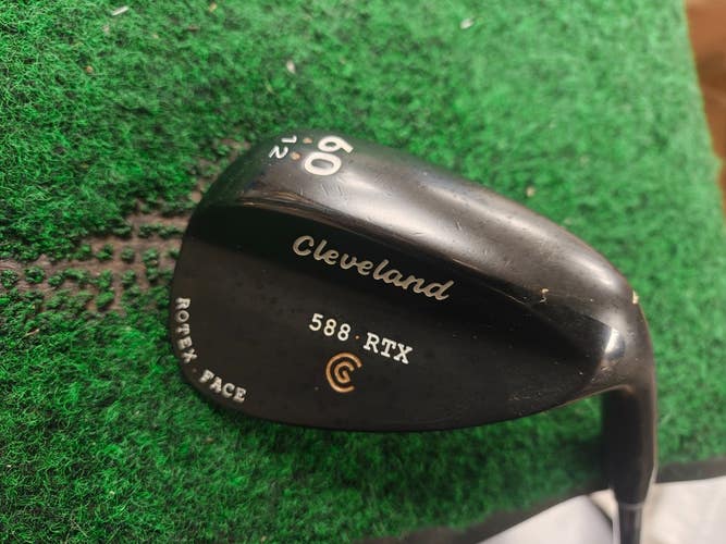 Cleveland RTX 588 Rotex Face Black 60 Degree Lob Wedge LW Steel Shaft 60.12