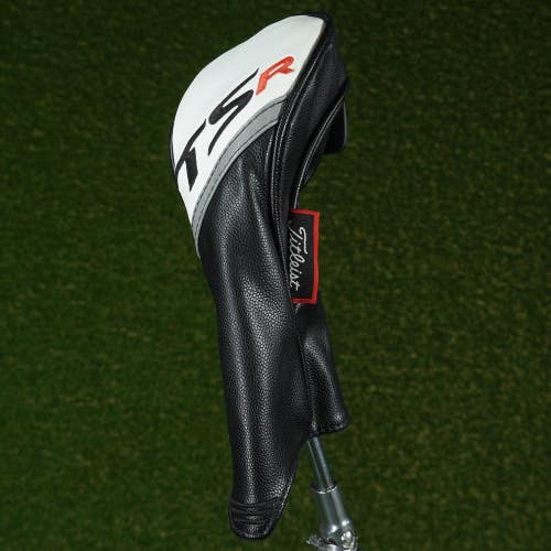 TITLEIST TSR HYBRID HEADCOVER BLACK / WHITE WITH CHANGEABLE #'S ~ LOOK!!