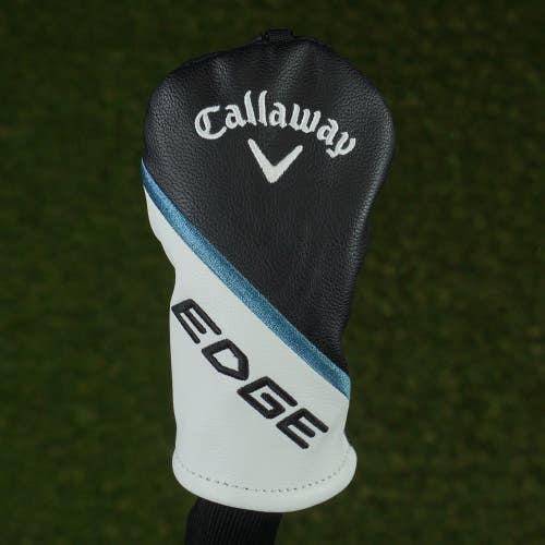 CALLAWAY EDGE HYBRID HEADCOVER BLACK / WHITE / BLUE WITH CHANGEABLE #'S ~ LOOK!!