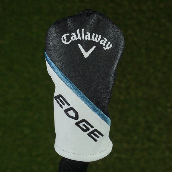 CALLAWAY EDGE HYBRID HEADCOVER BLACK / WHITE / BLUE WITH CHANGEABLE #'S ~ LOOK!!