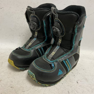 Used K2 MINI TURBO BOA Boys Snowboard Boots Black Youth 12.0 11855-S000195957