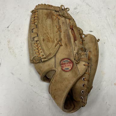 Used Spalding 42-3015 Baseball Glove RH Throw Tan 13" 11855-S000195923