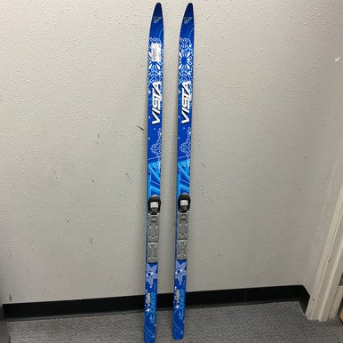 Used VISTA JUNIOR XC SKIS Boys XC Ski/Binding Royal Blue 140 cm 11855-S000196015