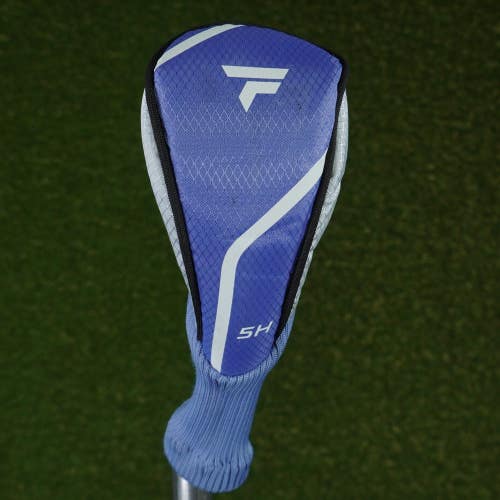 TOP FLITE 5 HYBRID HEADCOVER 5H PURPLE / WHITE ~ LOOK!!