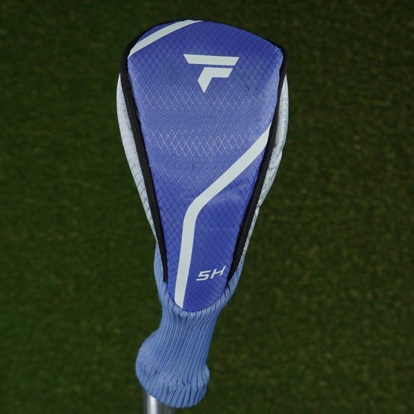 TOP FLITE 5 HYBRID HEADCOVER 5H PURPLE / WHITE ~ LOOK!!