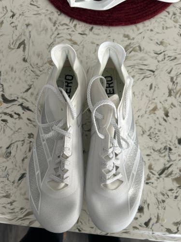 White Men's Size M 11.5 (W 12.5) Adidas Molded Cleats Cleats (New)