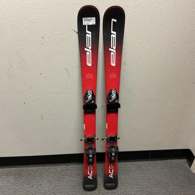 Used Elan ACE FORMULA Boys DH Ski/Binding Red And Black 110 cm 11855-S000195856