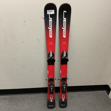 Used Elan ACE FORMULA Boys DH Ski/Binding Red And Black 110 cm 11855-S000195856