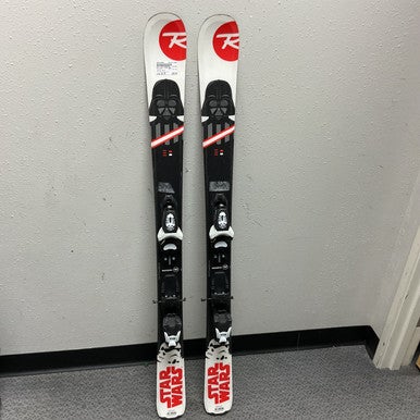 Used Rossignol STAR WARS Boys DH Ski/Binding White/Black/Red 128 cm 11855-S000195861