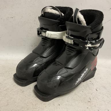 Used Alpina AJ1 Boys DH Ski Boot Black And Red 195 MP - Y13 11855-S000195865