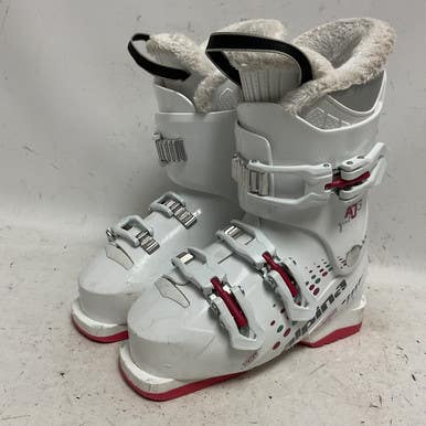 Used Alpina AJ3 GIRL Girls DH Ski Boot White 225 MP - J04.5 - W5.5 11855-S000195871
