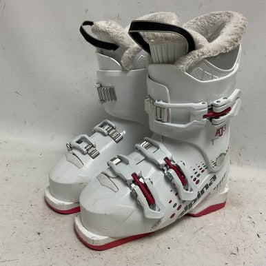 Used Alpina AJ3 GIRL Girls DH Ski Boot White 225 MP - J04.5 - W5.5 11855-S000195871