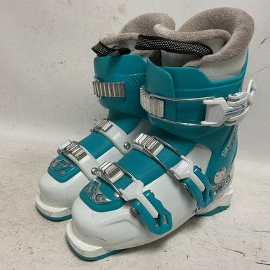 Used Tecnica SHEEVA JT3 Girls DH Ski Boot Teal 215 MP - J03 11855-S000195901