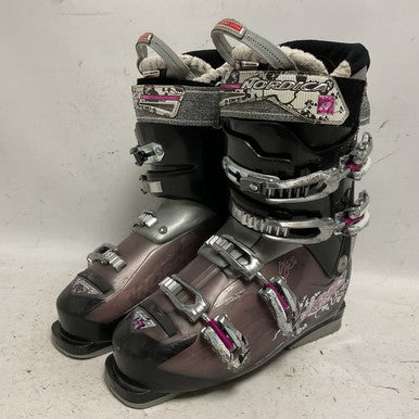 Used Nordica HOT ROD 80W Womens DH Ski Boot Black And Pink 265 MP - M08.5 - W09.5 11855-S000195895