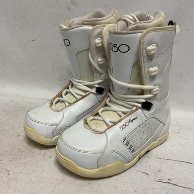 Used 5150 CYPRESS Womens Snowboard Boots White Senior 6 11855-S000195896