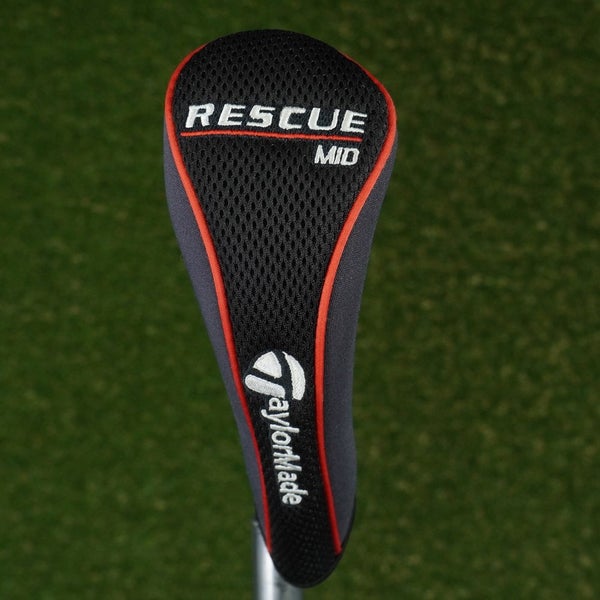 TAYLORMADE RESCUE MID HYBRID HEADCOVER BLACK / RED ~ LOOK!!