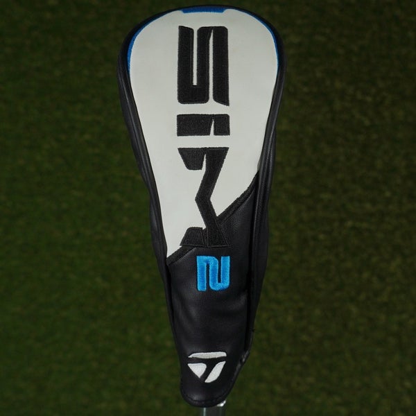 TAYLORMADE SIM 2 HYBRID HEADCOVER BLACK / WHITE / BLUE WITH CHANGEABLE #'S