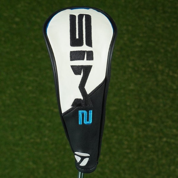 TAYLORMADE SIM 2 HYBRID HEADCOVER BLACK / WHITE WITH CHANGEABLE #'S ~ LOOK!!