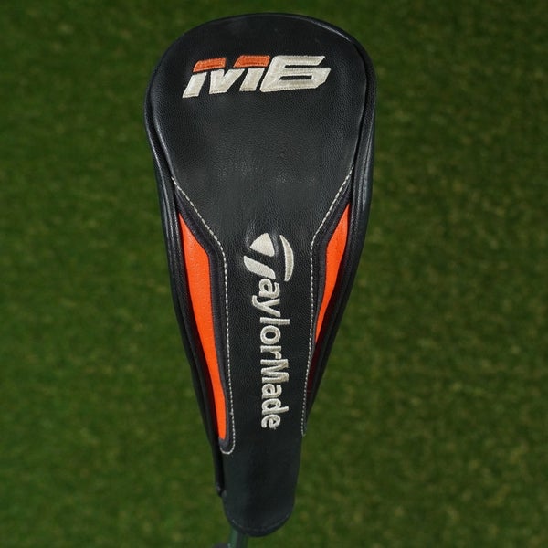 TAYLORMADE M6 HYBRID HEADCOVER BLACK / WHITE / RED WITH CHANGEABLE #'S ~ LOOK!!