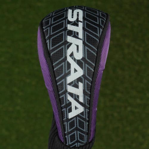 CALLAWAY STRATA 5 HYBRID HEADCOVER 5H SOCK WOMEN'S LADIES BLACK / PURPLE ~ LOOK!