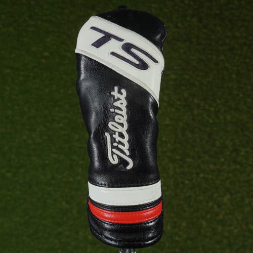 TITLEIST TS HYBRID HEADCOVER BLACK / WHITE / RED WITH CHANGEABLE #'S ~ LOOK!!